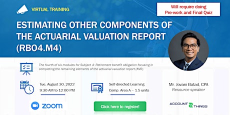 Estimating other components of the Actuarial Valuation Report