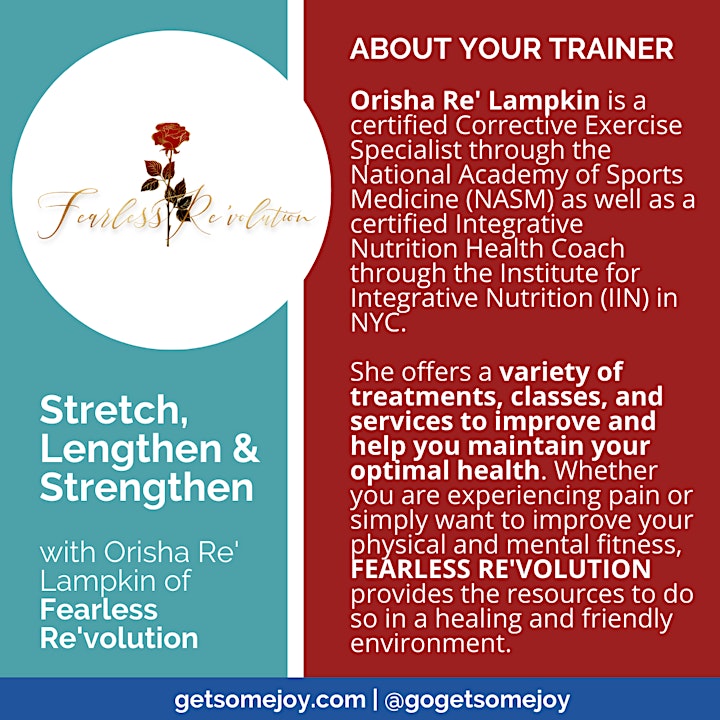 Fearless Re'volution: Stretch, Lengthen, and Strengthen Class image