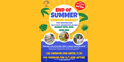 End of Summer Vendor Market