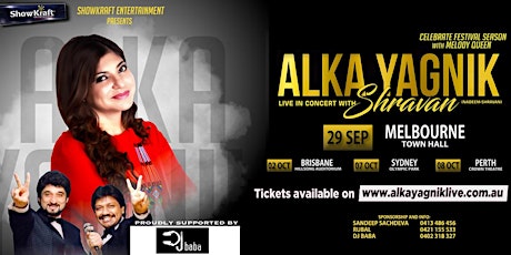 Melody Queen ALKA YAGNIK with SHRAVAN (Nadeem-Shravan) Live in Concert - Melbourne  primary image