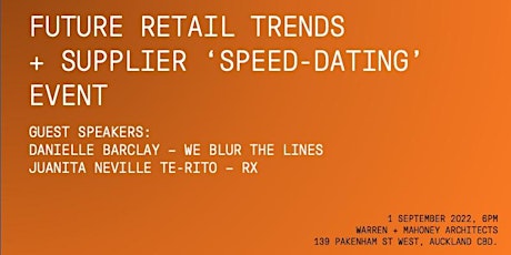 Future retail trends & supplier "speed dating"
