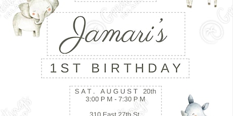 Jamari’s 1st Birthday