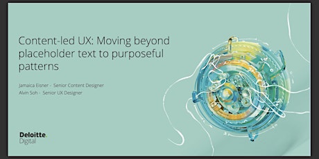 Content-led UX: Moving beyond placeholder text to purposeful patterns