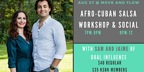 Afro-Cuban Salsa Workshop and Social primary image