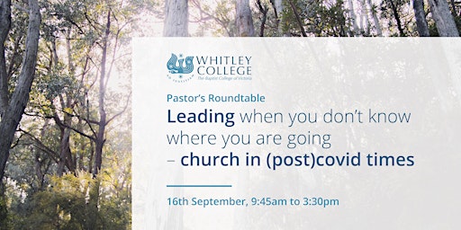 Leading when you don’t know where you're going – church (post) covid times