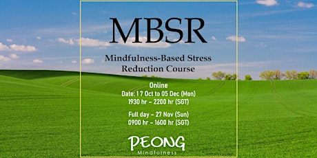 Mindfulness-Based Stress Reduction MBSR - 17 Oct