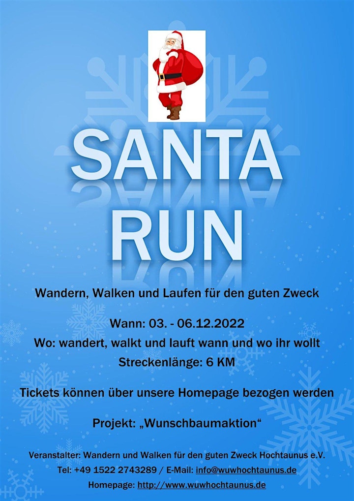 Virtueller  Santa Run 2022 - Virtueller Run für den guten Zweck: Bild 