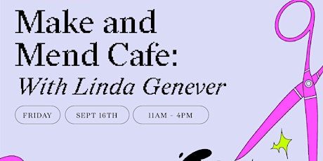 Make and Mend Cafe with Linda Genever