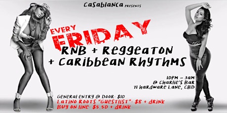 RnB+Reggaeton+Caribbean Fridays [1 free drink + cheaper tix] primary image