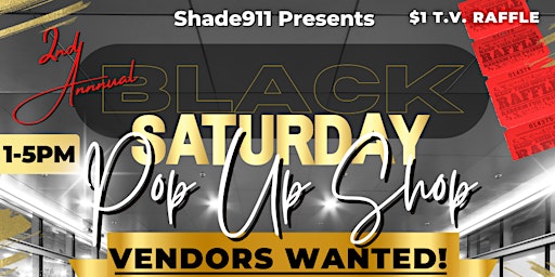 2nd Annual Black Saturday Pop Up Shop