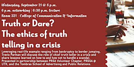 Truth or Dare! The ethics of truth telling in a crisis