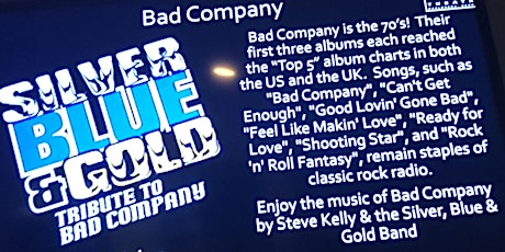 Silver, Blue & Gold - Bad Company Tribute at the Historic Ritz Theatre