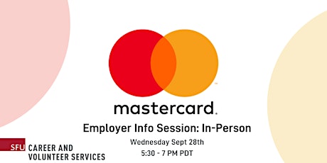 Master Card In-person Info Session
