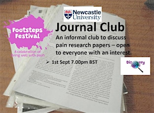 Footsteps Festival Pain Science Journal Club discussion of research for all