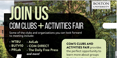 COM Clubs & Activities Fair COM Lawn