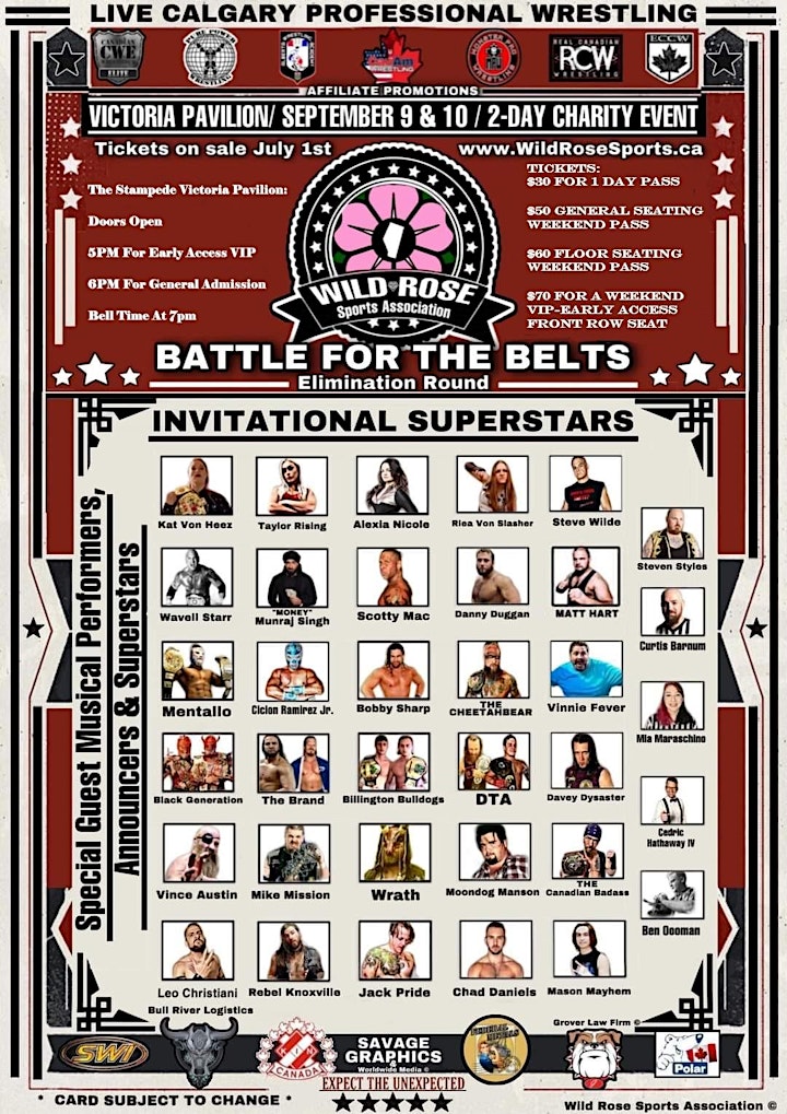 1st Annual Alberta Professional Wrestling Invitational Tournament image