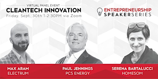 CSUN Entrepreneurship Speaker Series: Cleantech Innovation