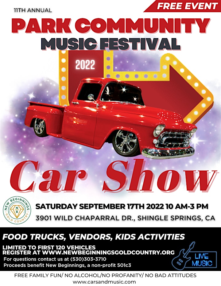 11th Annual Park Community Music Festival & Car Show image