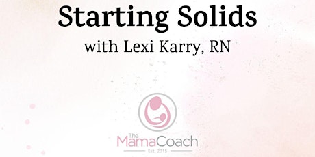 The Mama Coach - Starting Solids Seminar