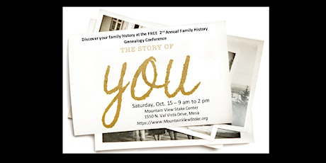 The Story of You - Family History and Genealogy Conference