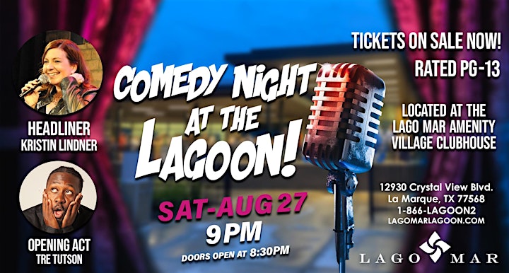 Comedy Night at Lago Mar Lagoon feat Kristin Lindner image