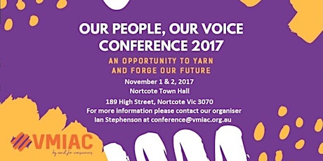 VMIAC - OUR PEOPLE OUR VOICE CONFERENCE 2017 primary image