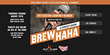 Brew HAHA Comedy Night @ Old Flame Brewing Co. Headliner: COURTNEY GILMOUR