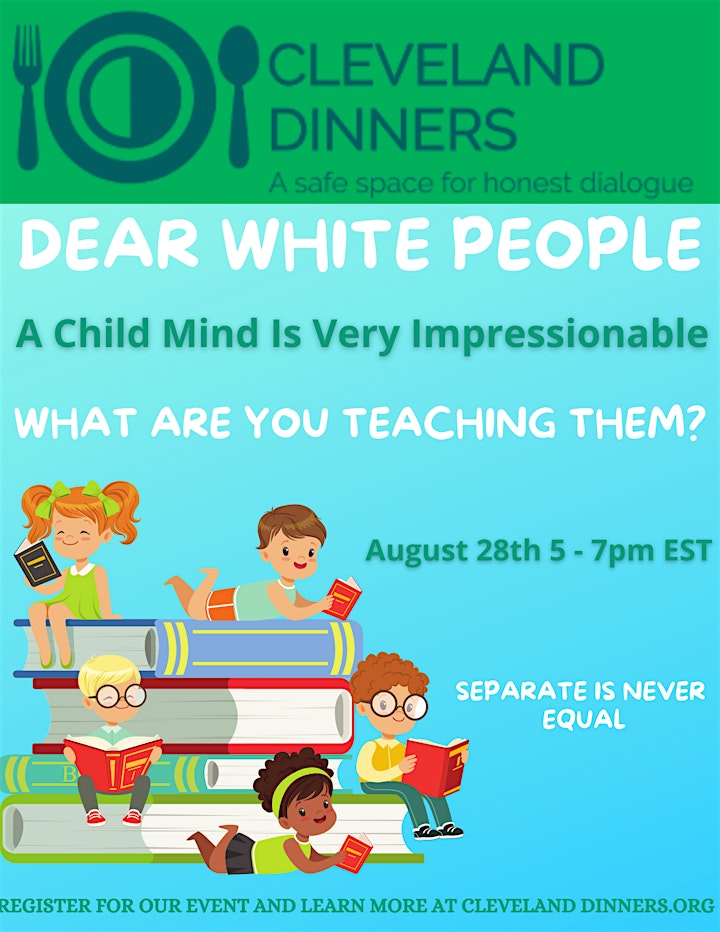 Cleveland Dinners & Equitable Dinners Virtual Event - Dear White Parents image