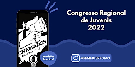 Imagem principal do evento Congresso Regional de Juvenis - FEMEJU 3RE