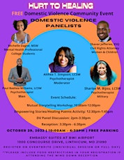 FREE Hurt to Healing Domestic Violence Event