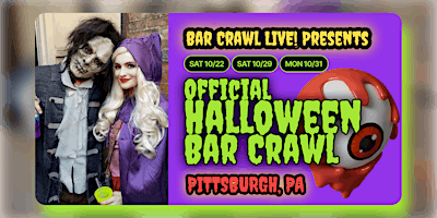 Official Halloween Bar Crawl Pittsburgh, PA 3 DATES