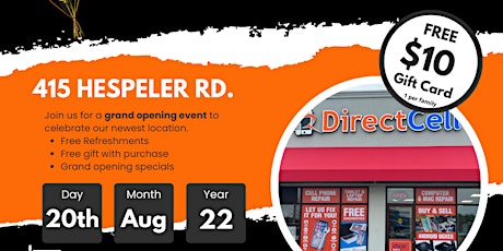 Direct Cell Cambridge Grand Opening Sale