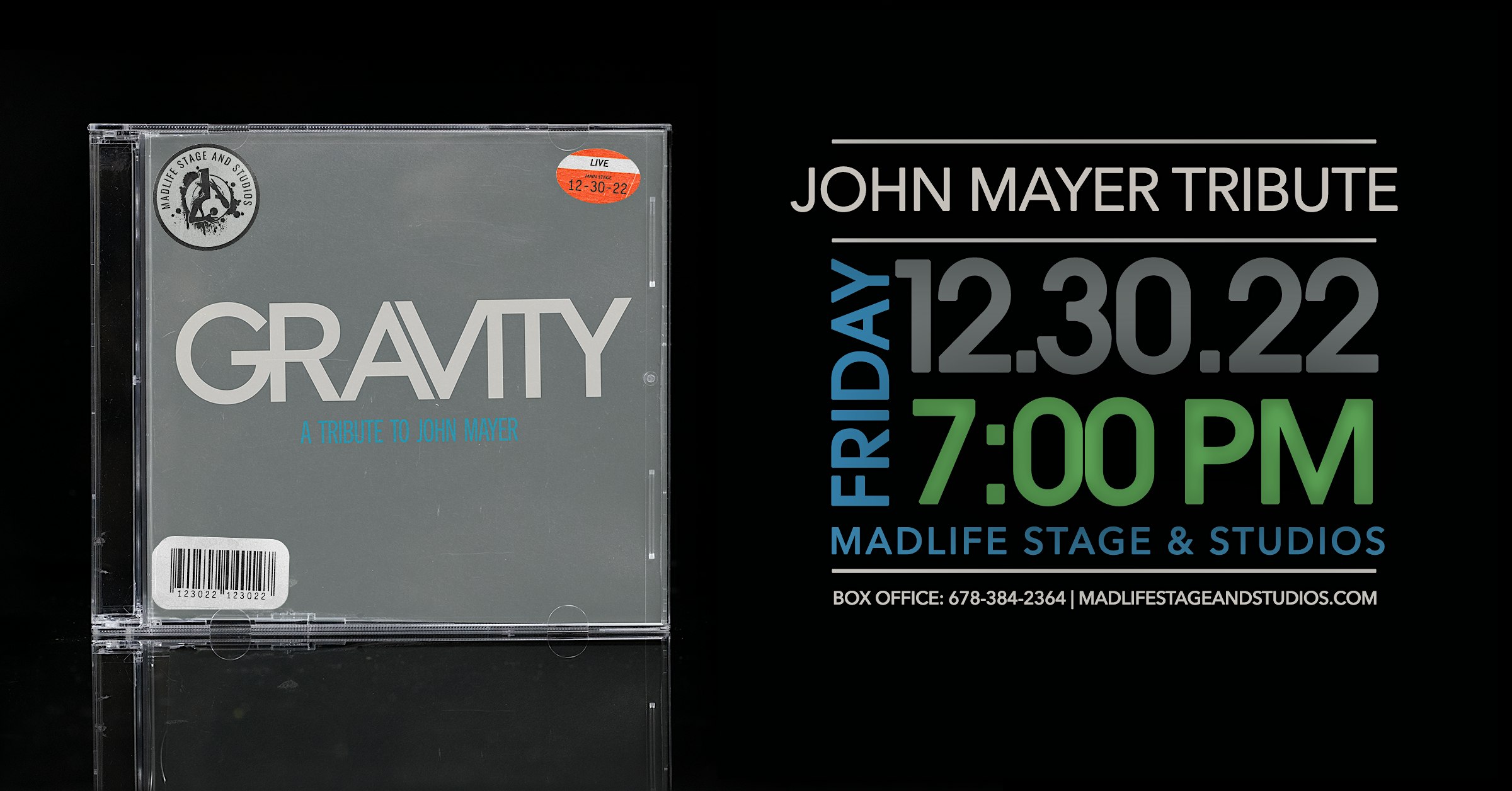 “Gravity” A Tribute to John Mayer presented by Stratton James