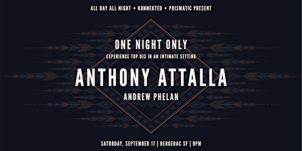 One Night Only: Anthony Attalla at Bergerac SF