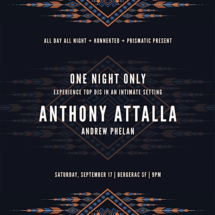 One Night Only: Anthony Attalla at Bergerac SF image