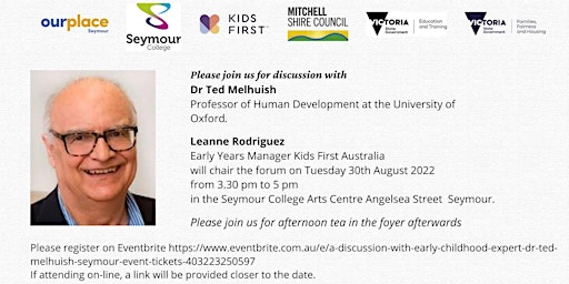 A discussion with Early Childhood Expert Dr Ted Melhuish. (Seymour Event)