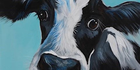The paint and sip class - paint a cow