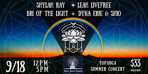 Topanga Summer Concert Featuring Shylah Ray & Special Guest SongBirds