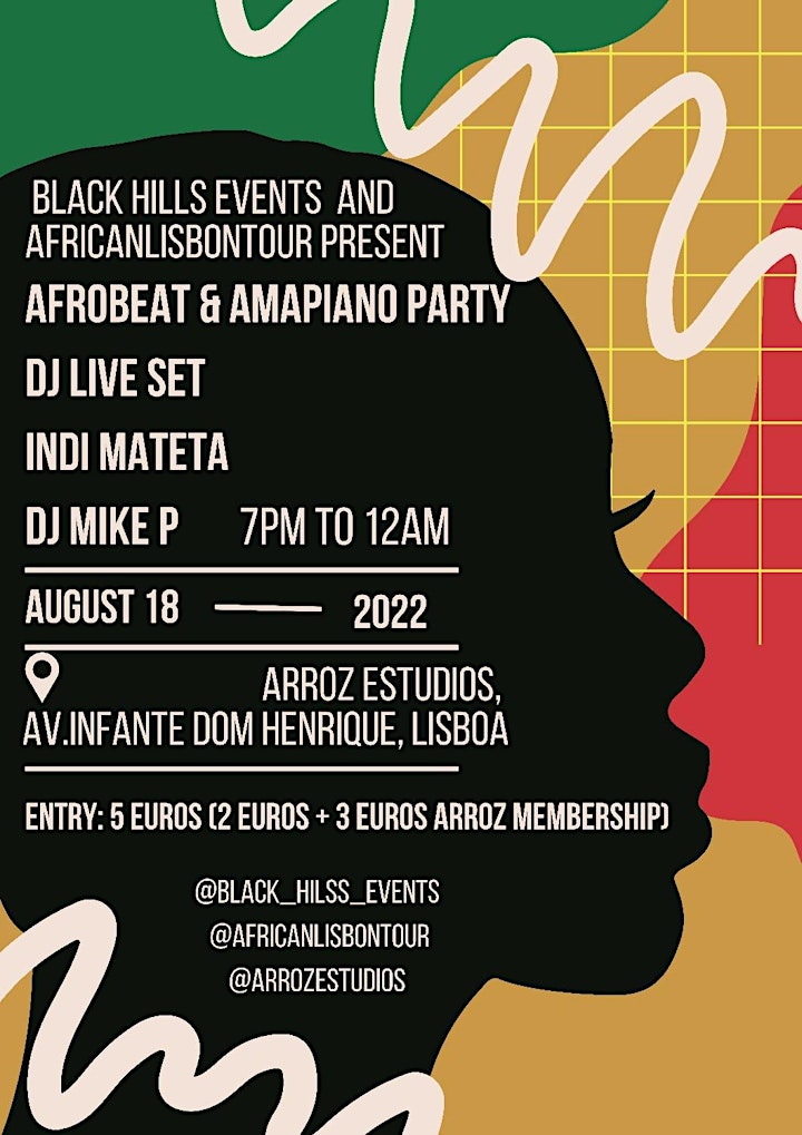 Afrobeat & Amapiano Party by Africanlisbontour and Black hills Event image