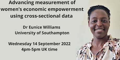 Advancing measurement of women’s economic empowerment primary image