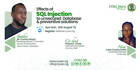 EFFECTS OF SQL INJECTION TO UNSECURED DATABASE AND PREVENTIVE SOLUTIONS
