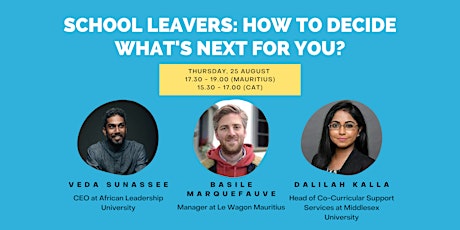School Leavers:  How to decide what's next for you?