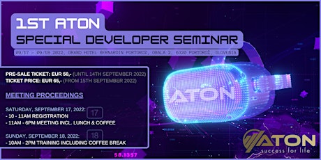 1st ATON Special Developer Seminar