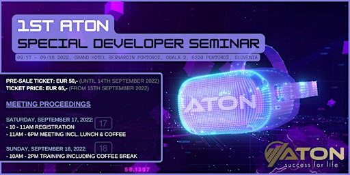 1st ATON Special Developer Seminar