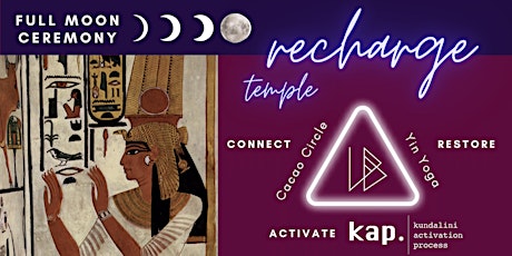 Full Moon reCHARGE Temple | Cacao, Yin & Kundalini Activation | Mt Lawley