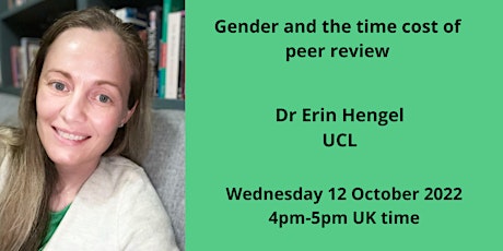 Gender and the time cost of peer review primary image