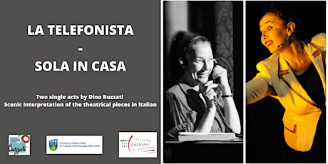 "La telefonista/Sola in casa" - Two single acts by D. Buzzati (IN ITALIAN)