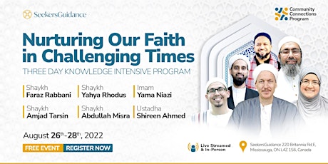 Toronto Knowledge Intensive: Nurturing Our Faith in Challenging Times