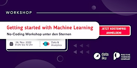 Workshop: Getting started with Machine Learning
