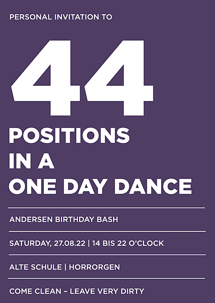 44 Positions in One Day Indoor Club! Techno - Minimal - House image